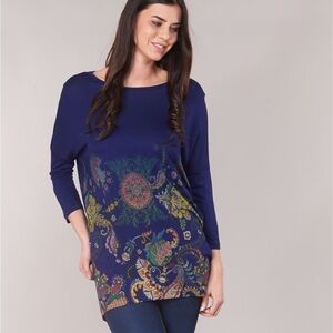 Desigual Cassidy Floral T-Shirt Sz S